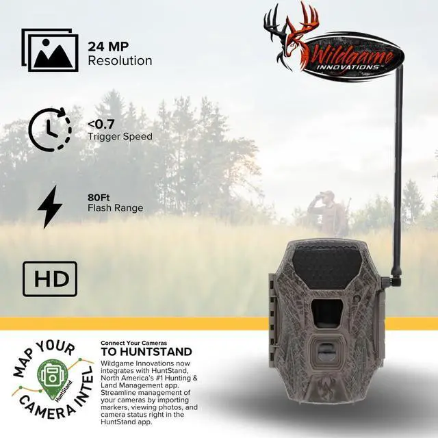 Alt view image 2 of 7 - Wildgame Innovations Terra Cell XT 24MP Cellular Trail Camera with 21 LEDs (Dual Network, 2-Pack) Bundle with 32GB SDHC UHS-I Memory Card (2-Pack) and 4-In-1 USB 2.0 Card Reader (5 Items)