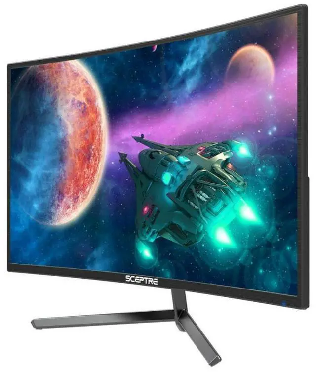 Alt view image 15 of 19 - Sceptre 24-inch Curved Gaming Monitor 1080p up to 165Hz DisplayPort HDMI 99% sRGB, AMD FreeSync Build-in Speakers Machine Black (C248B-FWT168)