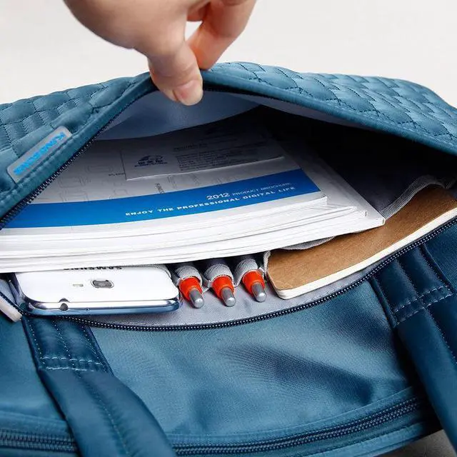 Alt view image 2 of 2 - Kingsons Slice of Life Series 15.6"Laptop Shoulder Bag - Purple