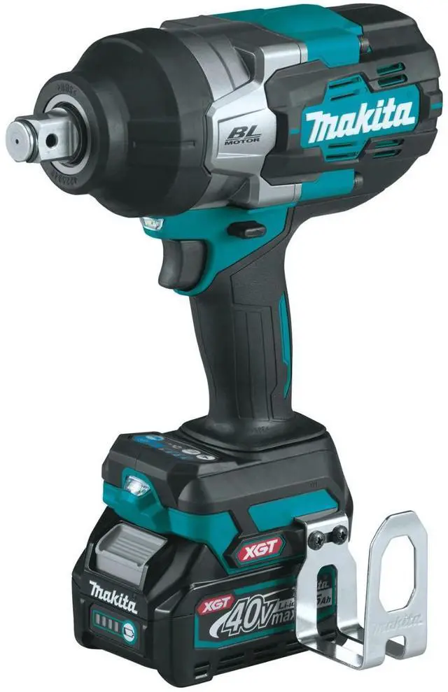 Alt view image 10 of 14 - Makita GWT01D 40V max XGT Brushless Lithium-Ion 3/4 in. Cordless 4-Speed High-Torque Impact Wrench with Friction Ring Anvil Kit (2.5 Ah)