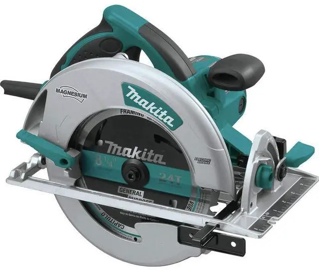 Alt view image 7 of 7 - Makita 5008MGA 8-1/4-Inch Magnesium Circular Saw with Electric Brake, 15 AMP Industrial Motor, Two Built-In LED Lights, and Built-In Dust Blower