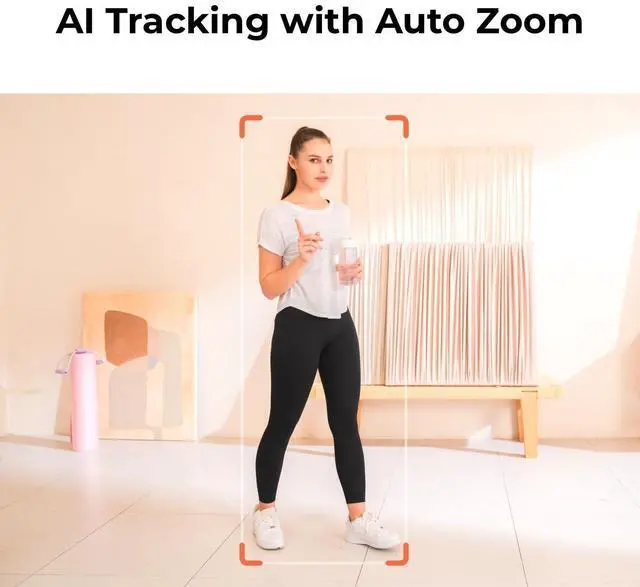 Alt view image 3 of 7 - OBSBOT Tiny 2 Lite AI-Powered 4K PTZ Webcam Bundle with 3-Port USB-C Portable Expansion Hub for USB-C Enabled Laptops (2 Items)