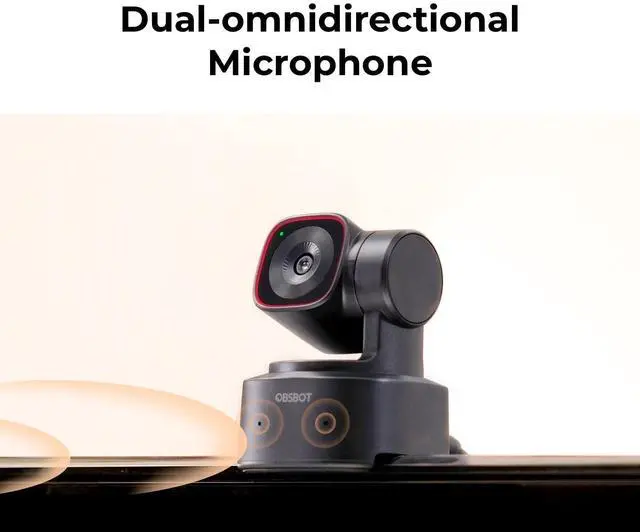 Alt view image 7 of 7 - OBSBOT Tiny 2 Lite AI-Powered 4K PTZ Webcam Bundle with 3-Port USB-C Portable Expansion Hub for USB-C Enabled Laptops (2 Items)
