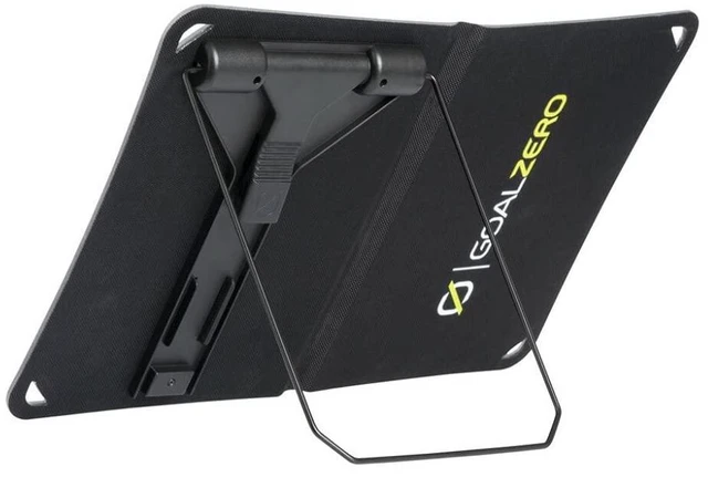 Alt view image 3 of 8 - Goal Zero Nomad 10, Foldable Monocrystalline 10 Watt Solar Panel with USB Port, Portable Solar Panel Backpacking, Hiking and Travel. Lightweight Backpack Solar Panel Charger with Adjustable Kickstand