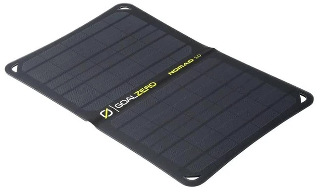 Alt view image 5 of 8 - Goal Zero Nomad 10, Foldable Monocrystalline 10 Watt Solar Panel with USB Port, Portable Solar Panel Backpacking, Hiking and Travel. Lightweight Backpack Solar Panel Charger with Adjustable Kickstand