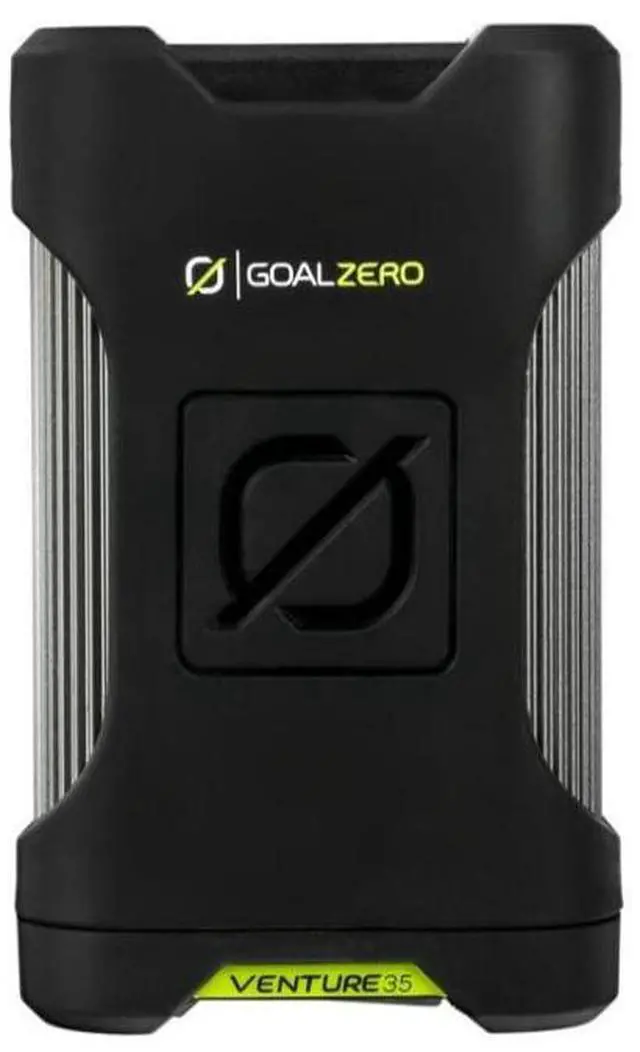 Alt view image 2 of 8 - goal zero venture 35 portable charger power bank 9600mah 18w usb-c power delivery port 2 usb outputs ip67 rating 50 lumens flashlight