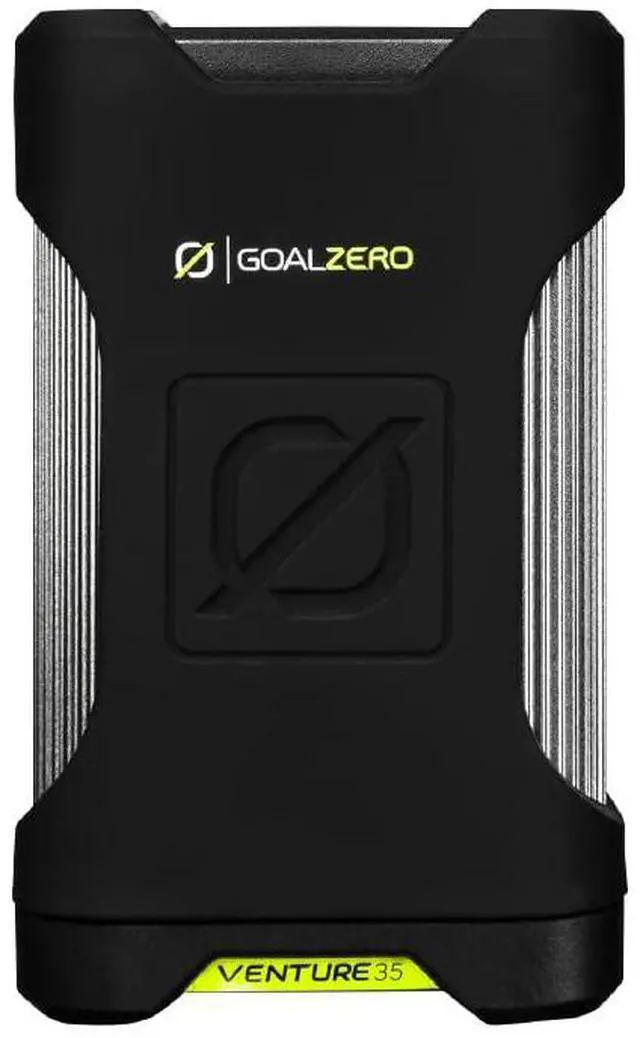 Alt view image 8 of 8 - goal zero venture 35 portable charger power bank 9600mah 18w usb-c power delivery port 2 usb outputs ip67 rating 50 lumens flashlight