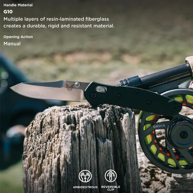 Alt view image 6 of 8 - Benchmade Knife 940-2 Black G10 Handle