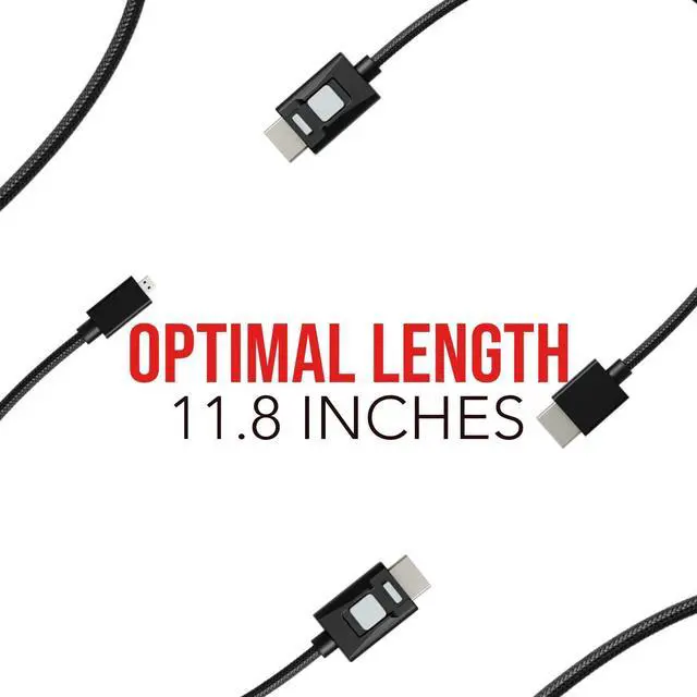 Alt view image 6 of 7 - Atomos 4K60 HDR Locking High Speed Full HDMI to HDMI Cable (Black) Bundle with High Speed Full HDMI to Micro HDMI Cable (Black), and High Speed Full HDMI to Mini HDMI Cable (Black) (3 Items)