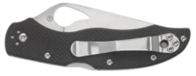 Alt view image 3 of 7 - Spyderco Harrier 2 Byrd Folding Knife with 8Cr13MoV Stainless Steel Blade, Full-Flat Grind, Back Lock for Cutting Tool Functions (PlainEdge)