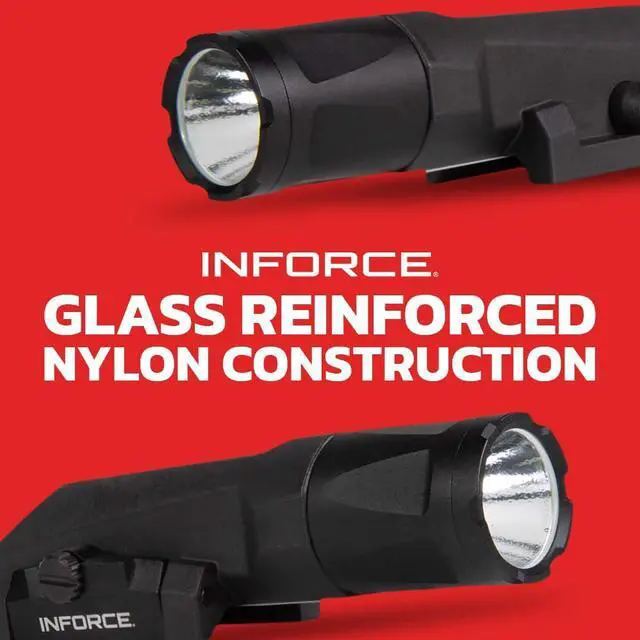 Alt view image 7 of 7 - INFORCE Gen 3 WMLx White-IR Rifle Light with 900 Lumen Output, 656-Feet Range, 66-Feet Waterproof, and Non-Slip Button (Black)