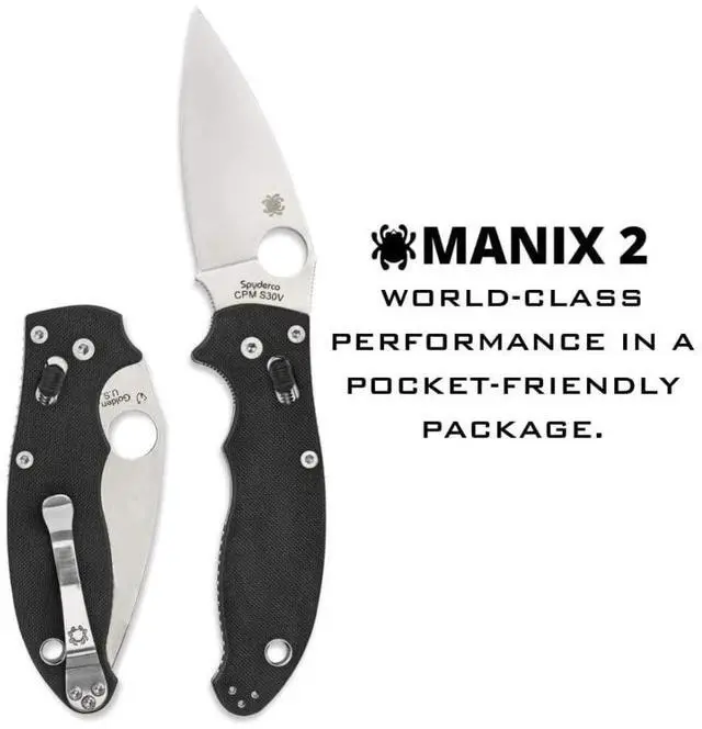 Alt view image 10 of 11 - Spyderco Manix 2 Knife C101GP2