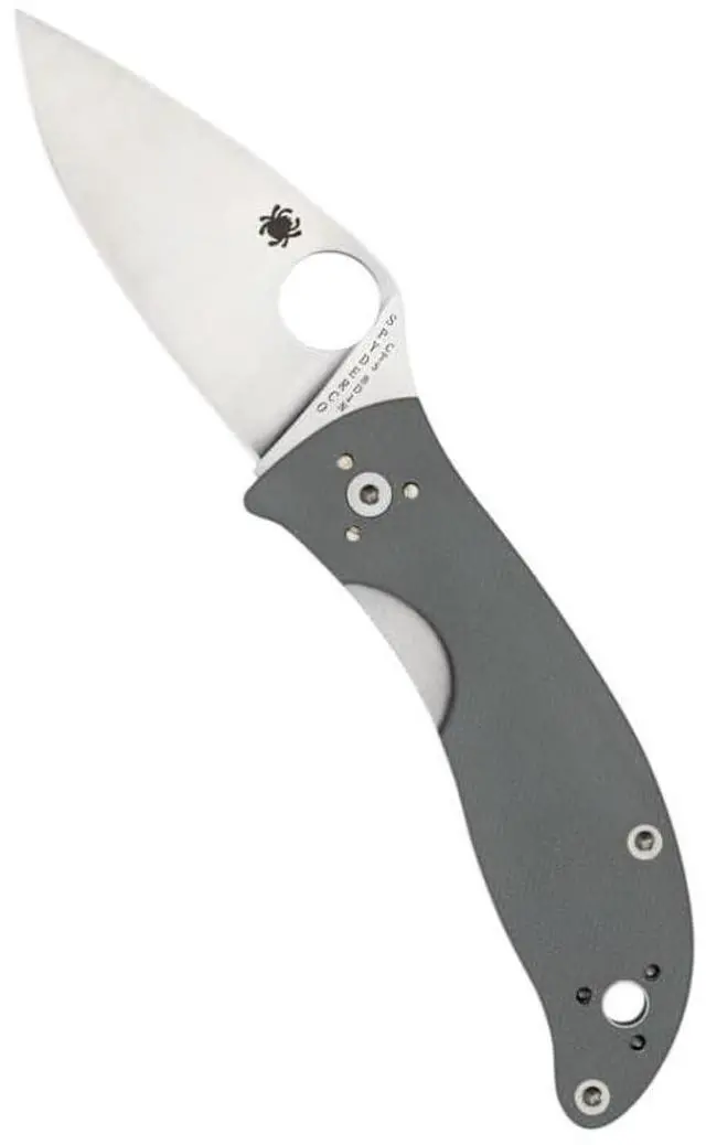 Alt view image 13 of 19 - Spyderco Alcyone Folder 2.91 in Plain Gray G-10 Handle
