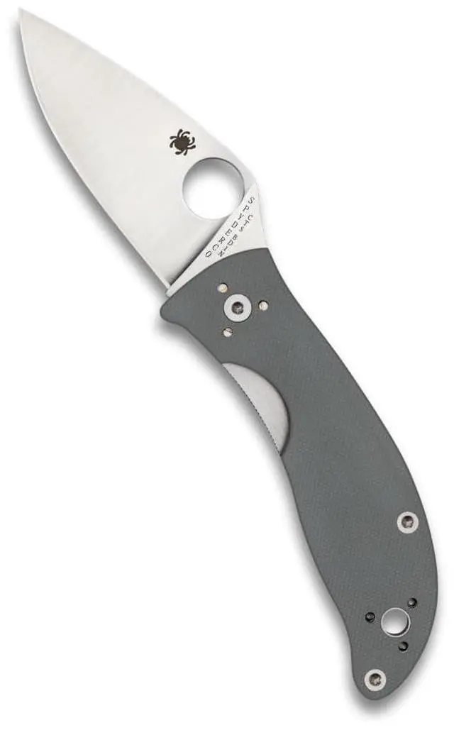 Alt view image 19 of 19 - Spyderco Alcyone Folder 2.91 in Plain Gray G-10 Handle