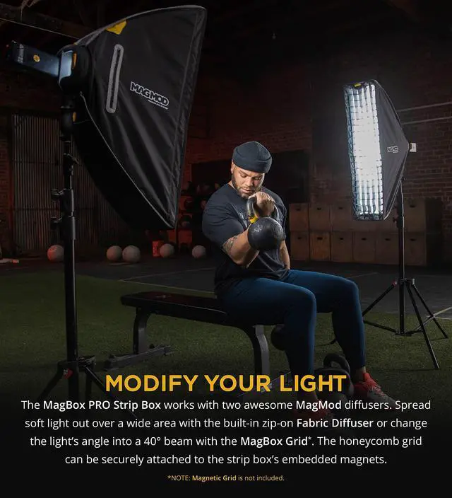 Alt view image 4 of 14 - MagMod MagBox Pro 36 Strip Diffuser