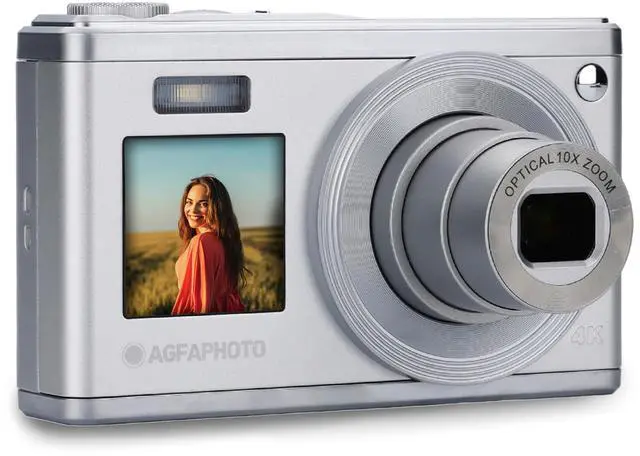 Alt view image 7 of 7 - Agfa Photo Realishot DC9200 Compact Digital Camera with 10X Optical Zoom, Dual Screen and CMOS Sensor (Gray)