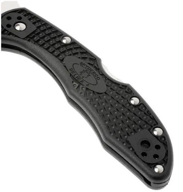 Alt view image 16 of 20 - Spyderco Delica 4 Folder 2.88 in Plain Black FRN Handle