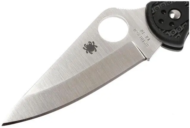 Alt view image 17 of 20 - Spyderco Delica 4 Folder 2.88 in Plain Black FRN Handle