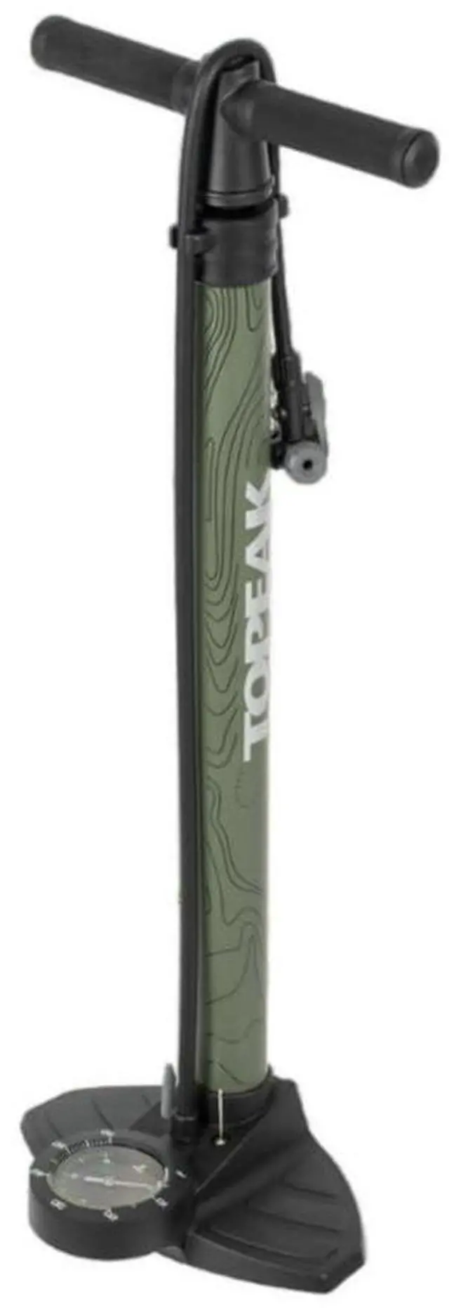 Main image of Topeak JoeBlow Mountain II Bicycle Floor Pump with Steel Barrel and 3.5-Inch Easy-to-Read Base-Mounted Analog Gauge