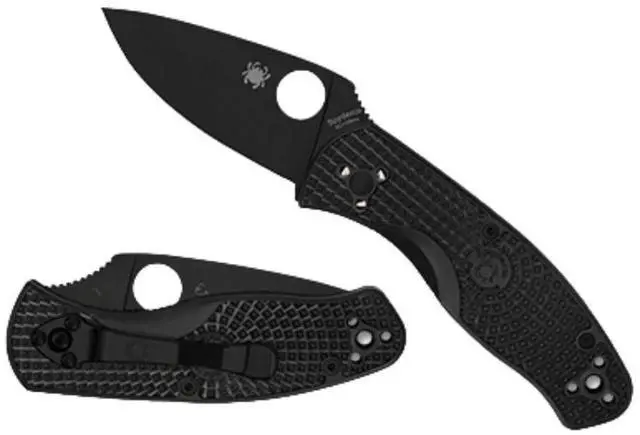 Main image of Spyderco Persistence Lightweight 6.85-Inch PlainEdge Pocket Knife with 8Cr13MoV Steel Blade and FRN Handle (Black)
