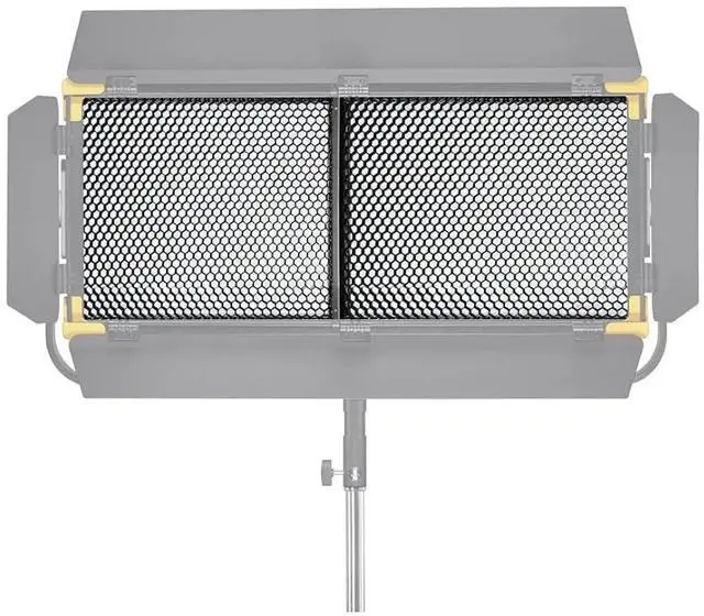 Alt view image 2 of 6 - Godox Rectangular Honeycomb Grid for LR150R LED Panel for Minimized Light Spill (Black)