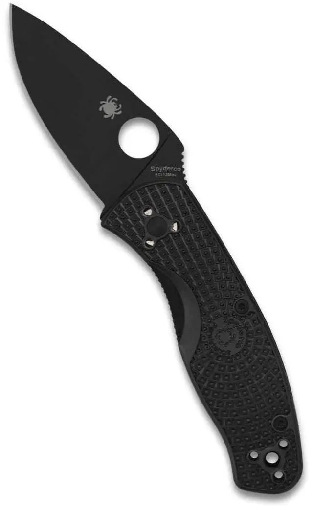 Alt view image 7 of 7 - Spyderco Persistence Lightweight 6.85-Inch PlainEdge Pocket Knife with 8Cr13MoV Steel Blade and FRN Handle (Black)