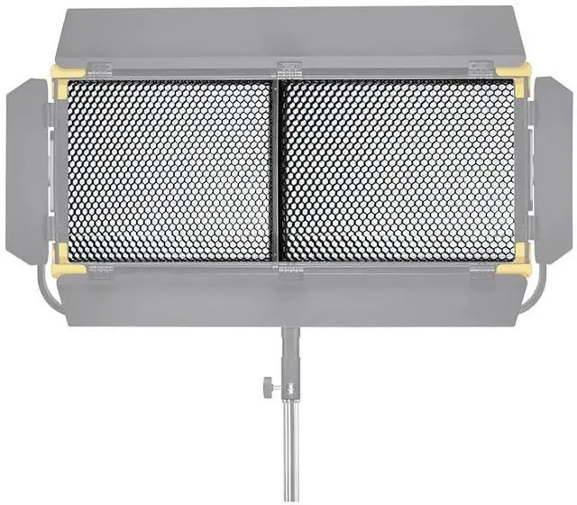 Alt view image 3 of 6 - Godox Rectangular Honeycomb Grid for LR150R LED Panel for Minimized Light Spill (Black)