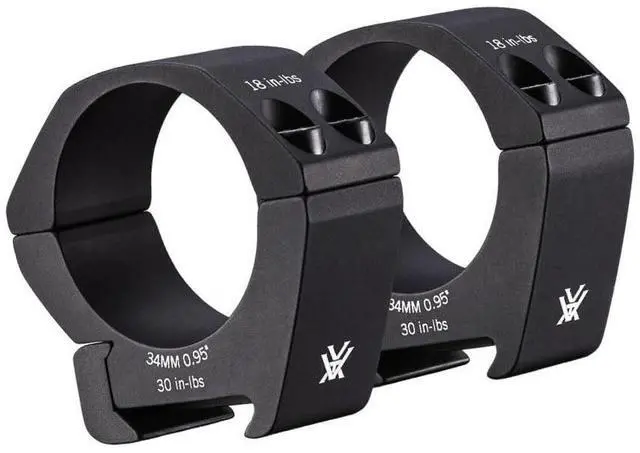 Alt view image 2 of 7 - Vortex Pro 34mm Type 2 Low-Glare Matte Black Anodized Riflescope Rings with Laser Engraved Torque (0.95-Inch)