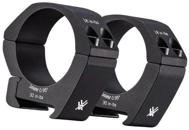 Alt view image 3 of 7 - Vortex Pro 34mm Type 2 Low-Glare Matte Black Anodized Riflescope Rings with Laser Engraved Torque (0.95-Inch)