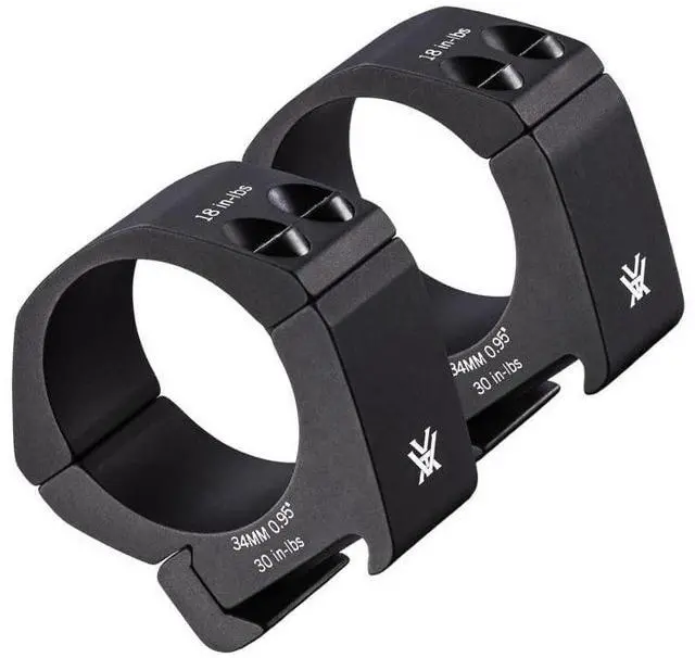 Alt view image 4 of 7 - Vortex Pro 34mm Type 2 Low-Glare Matte Black Anodized Riflescope Rings with Laser Engraved Torque (0.95-Inch)