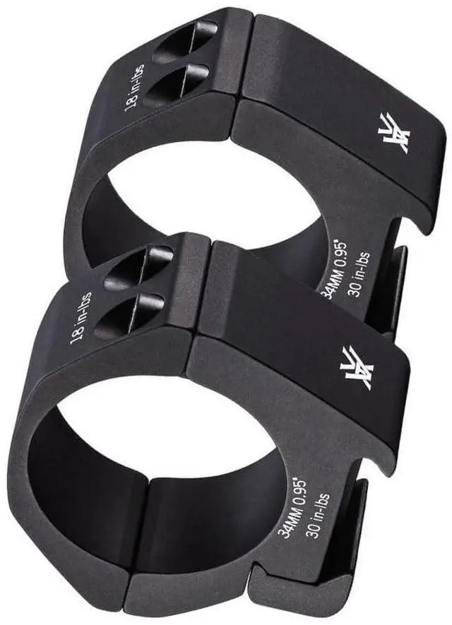 Alt view image 6 of 7 - Vortex Pro 34mm Type 2 Low-Glare Matte Black Anodized Riflescope Rings with Laser Engraved Torque (0.95-Inch)
