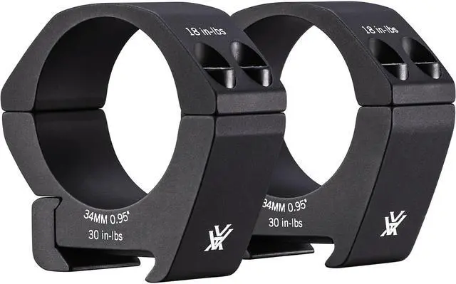 Alt view image 7 of 7 - Vortex Pro 34mm Type 2 Low-Glare Matte Black Anodized Riflescope Rings with Laser Engraved Torque (0.95-Inch)