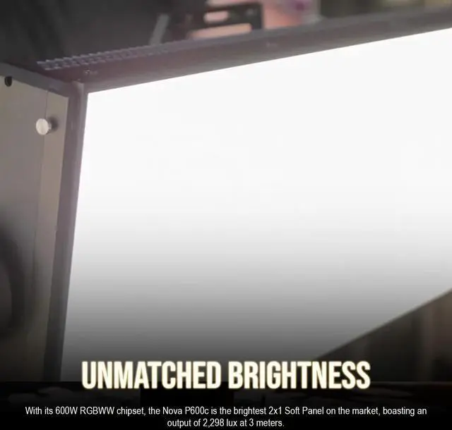 Alt view image 4 of 7 - Aputure Nova P600C RGBWW LED Panel with Hard-Shell Case Kit Bundle with Aputure Nova P600C Softbox (2 Items)