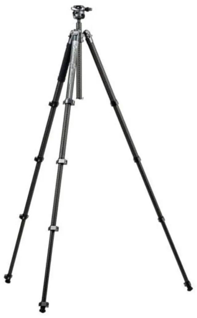 Main image of Fotopro X-Airfly Tripod with Lightweight 3K Carbon Fiber Legs, Flip Lock System, and Two Section Center Column (Gray)