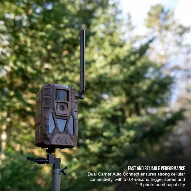 Alt view image 5 of 7 - Muddy Matrix 2.0 Dual Network Cellular Camera (Brown) Bundle with 32GB Ultra SDHC Memory Card and High-Speed Card Reader (3 Items)