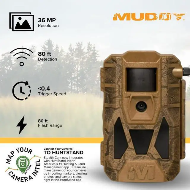 Alt view image 2 of 7 - Muddy Matrix 2.0 Dual Network Cellular Camera (Brown) Bundle with 32GB Ultra SDHC Memory Card and High-Speed Card Reader (3 Items)