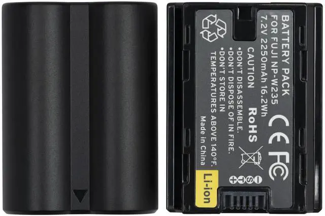 Alt view image 6 of 7 - Koah Fujifilm NP-W235 Two-Pack Rechargeable 2250mAh Battery and Dual Charger