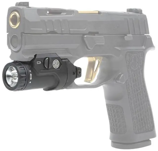 Alt view image 7 of 7 - SIG SAUER Foxtrot2R 700 Lumens White Compact Durable Rechargeable Tactical Handgun-Mounted Light with FlexCore Technology (Black)