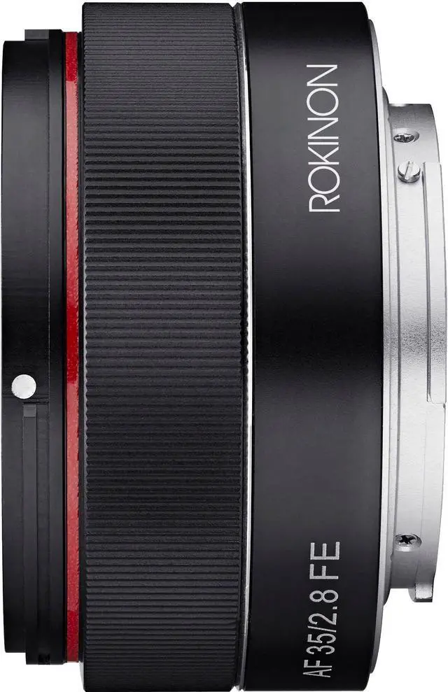 Alt view image 6 of 11 - Rokinon 35mm f/2.8 (IO35AF-E) Ultra Compact Wide Angle Lens for Sony E Mount, Black