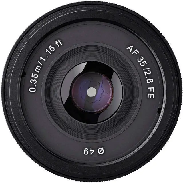 Alt view image 10 of 11 - Rokinon 35mm f/2.8 (IO35AF-E) Ultra Compact Wide Angle Lens for Sony E Mount, Black