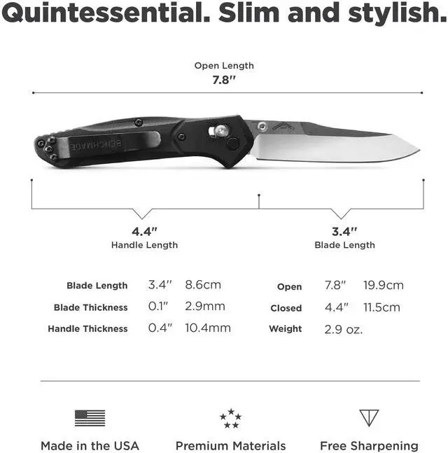 Alt view image 7 of 8 - Benchmade Knife 940-2 Black G10 Handle