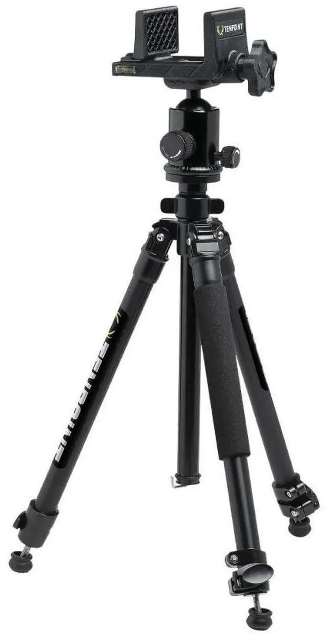 Main image of TenPoint Axis Tripod with Extendable Lightweight Body and Built-In Compass (Black)