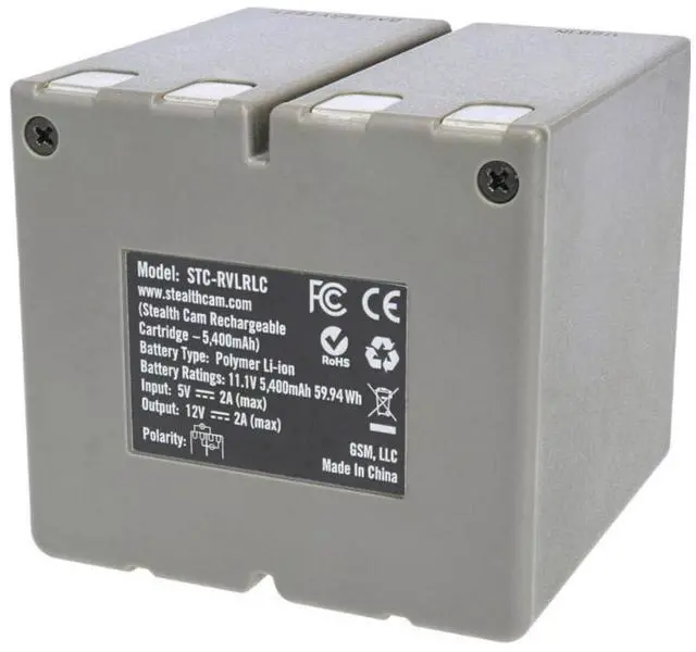 Alt view image 3 of 7 - Stealth Cam 360 Cam Max Cartridge 5400mAh Rechargeable Lithium Battery Pack with LED Charge Indicator for 360 Model Cameras