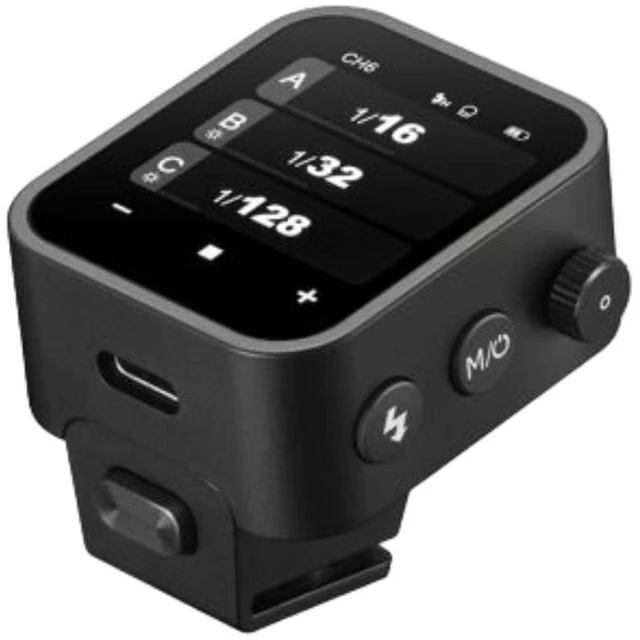 Alt view image 3 of 14 - Godox X3 Nano Touchscreen Transmitter for Nikon with OLED Screen, Easy-Mounting and Touchscreen Wireless Flash Trigger (Black)