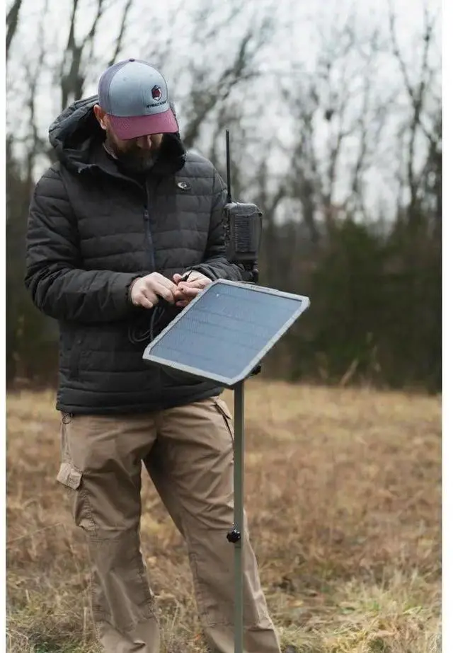 Alt view image 4 of 13 - Stealth Cam FieldMax External EX 3000 mAh Solar Battery Pack with 10-Inch Solar Panel for Revolver, Flashback, Deceptor Max, and Fusion Max Cellular Trail Cameras