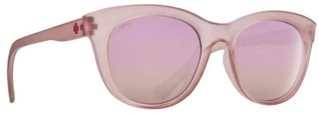 Main image of SPY Optic Boundless Medium-Large Sunglasses for Women (Matte Translucent Rose Frame and Bronze with Rose Quartz Spectra Mirror Lens)