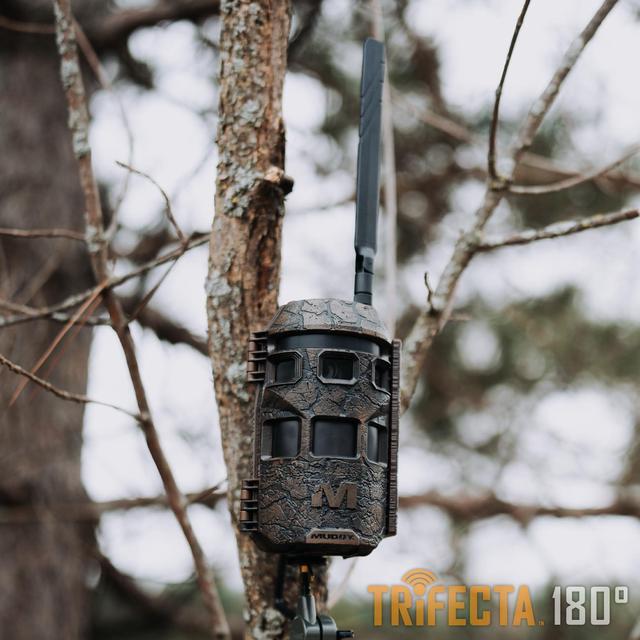 Alt view image 7 of 7 - Muddy Trifecta 180 Cellular Camera with 36MP Photo Resolution, 1080p Video Recording, and Customizable Time-Out Delays (Brown)