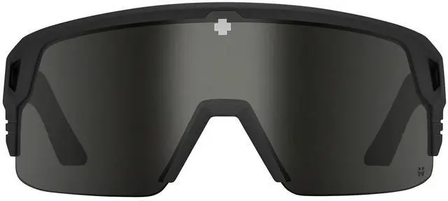 Alt view image 6 of 7 - SPY Optic Monolith 5050 Extra-Large Size Sunglasses for Men (Black Matte and Happy Gray Green Polar with Black Spectra Mirror)