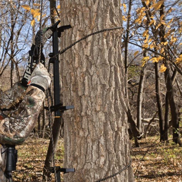 Alt view image 4 of 7 - Muddy Pro 20-Inch Aluminum Climbing Stick with Built-In Teeth and Aluminum Bark Biters for Crooked or Straight Trees (4-Pack)