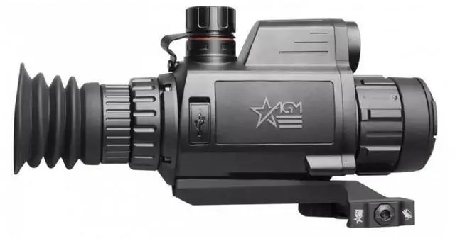 Alt view image 5 of 7 - AGM Global Vision Varmint V2 LRF 35-384 Thermal Imaging Rifle Scope with Built-In Laser Range Finder and Sub-20mK 12 Micron Thermal Sensor (Black)